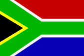 Флаг ЮАР. Южно-Африканская республика