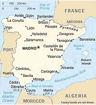 Карта Испании. Географическая карта Испании